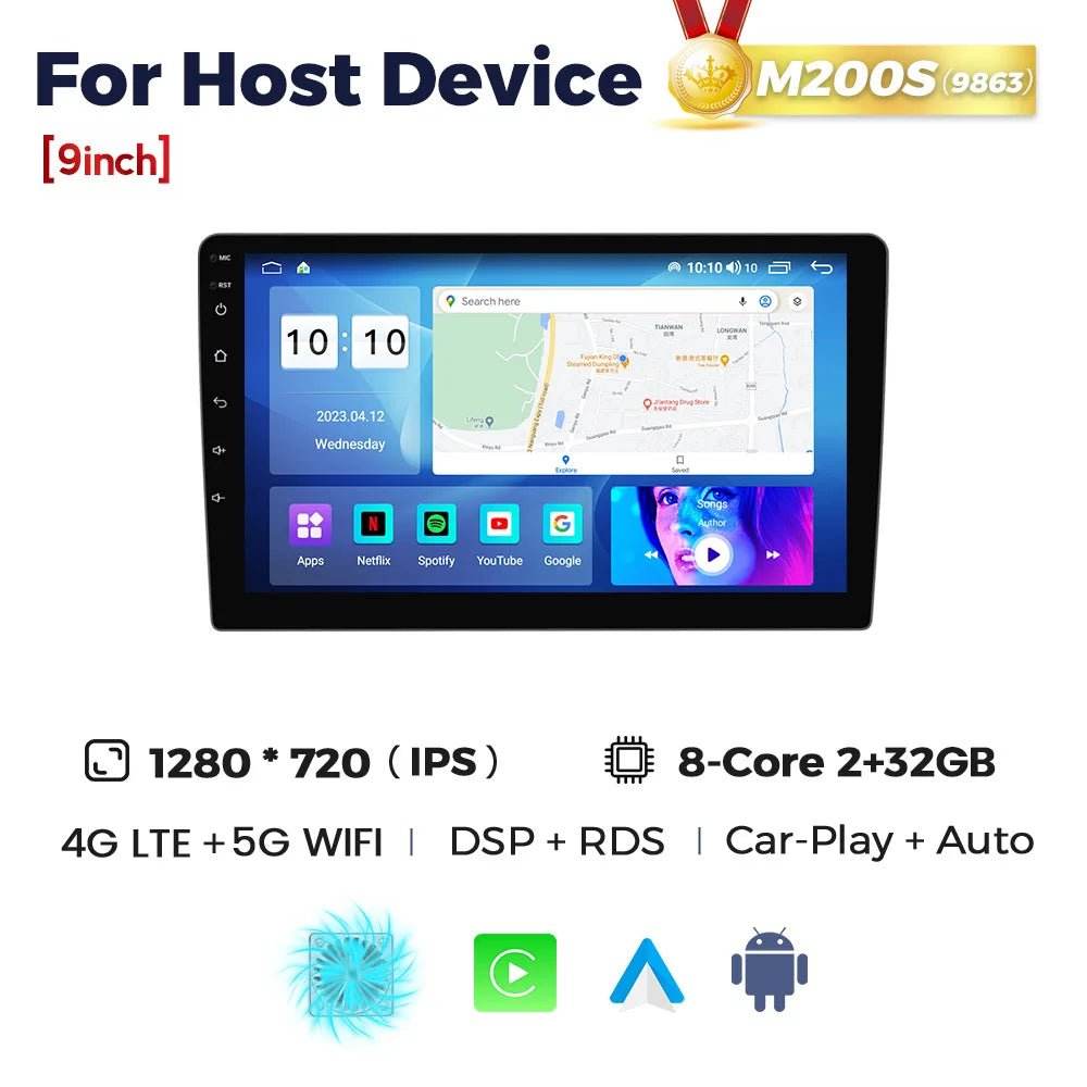 MEKEDE UIS7862S Car Radio Wireless Carplay for BMW, Benz - Loja Manuel Coelho