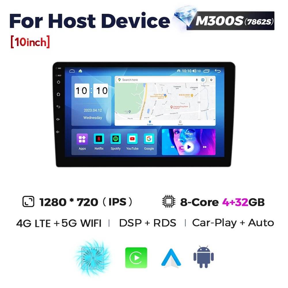 MEKEDE UIS7862S Car Radio Wireless Carplay for BMW, Benz - Loja Manuel Coelho
