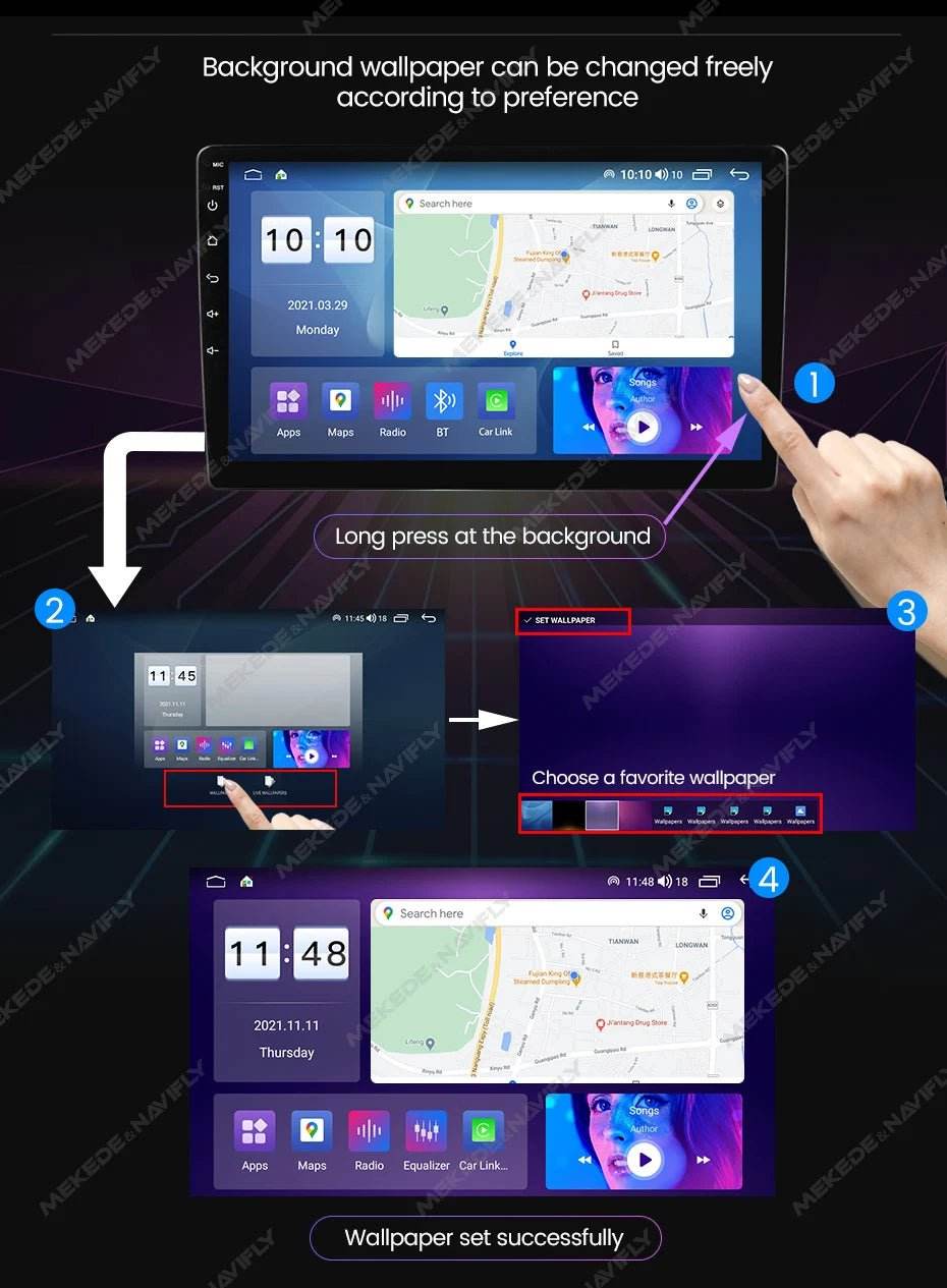 MEKEDE UIS7862S Car Radio Wireless Carplay for BMW, Benz - Loja Manuel Coelho