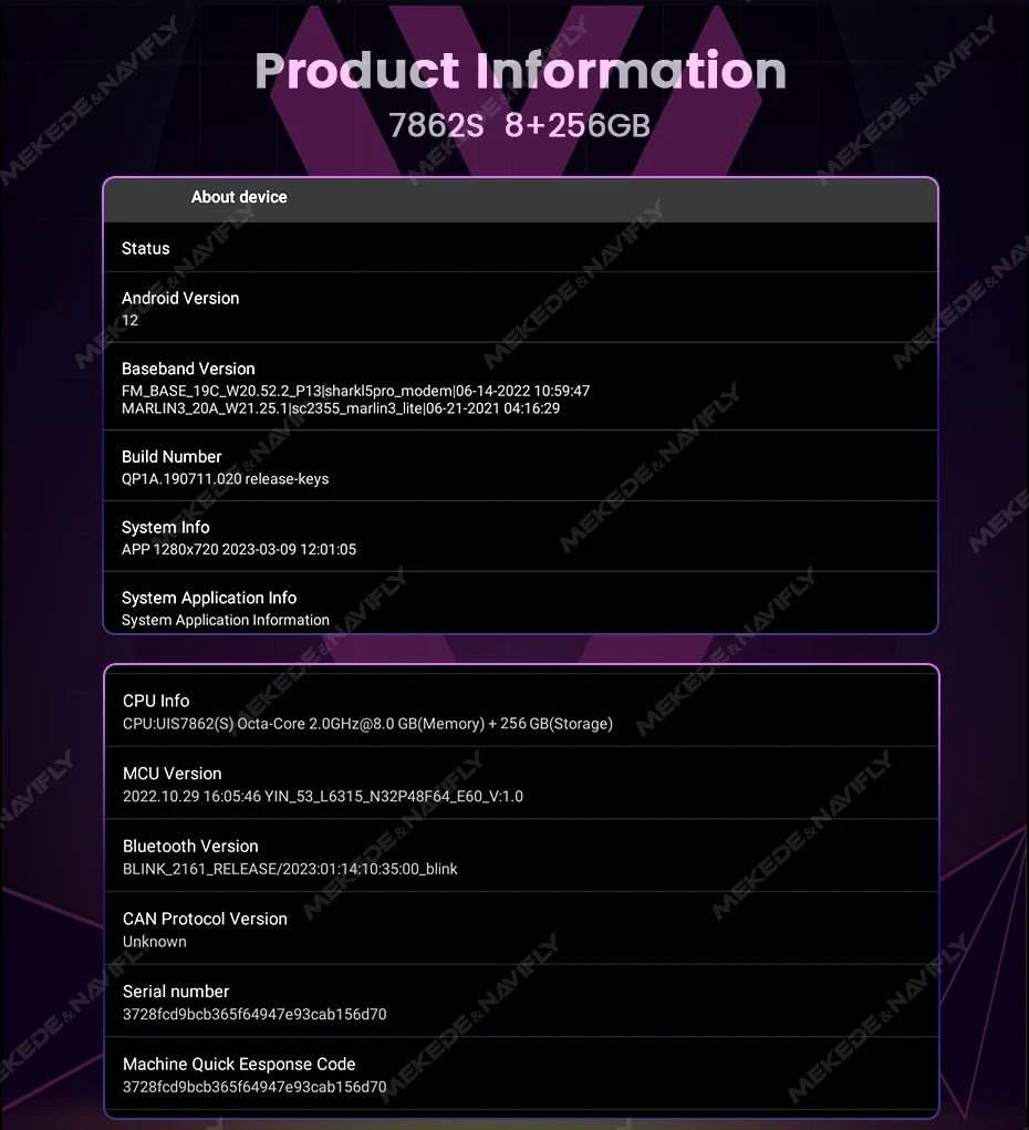MEKEDE UIS7862S Car Radio Wireless Carplay for BMW, Benz - Loja Manuel Coelho