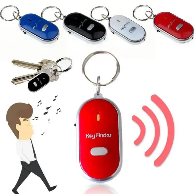 Mini Anti-lost Whistle Key Finder Flashing Beeping Remote Kids - Loja Manuel Coelho