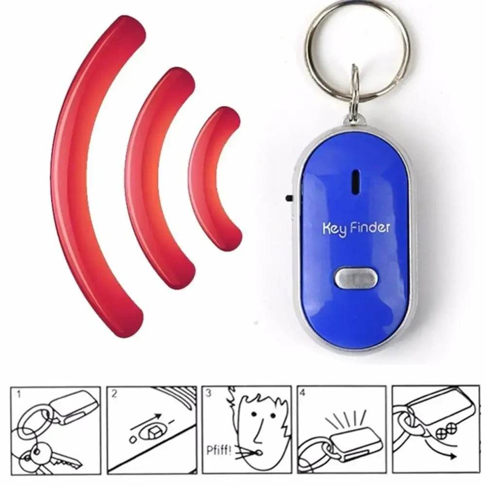 Mini Anti-lost Whistle Key Finder Flashing Beeping Remote Kids - Loja Manuel Coelho