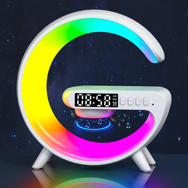 Multifunction Bluetooth Speaker TF RGB Night Light 15W Wireless Charger - Loja Manuel Coelho