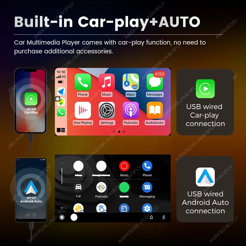 Navifly ND1 2 din Car Radio 7" HD Touch Screen Autoradio Multimedia Player Universal | Loja Manuel Coelho
