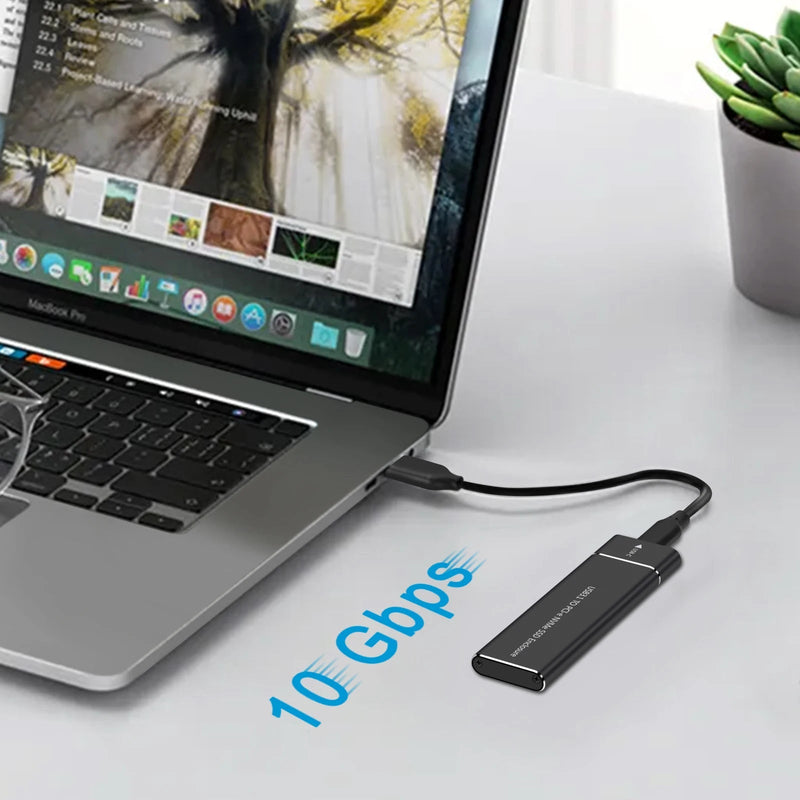 NEW M.2 NVMe SSD Enclosure Adapter 10Gbps USB C 3.1 Gen2 NVMe Case External - Loja Manuel Coelho