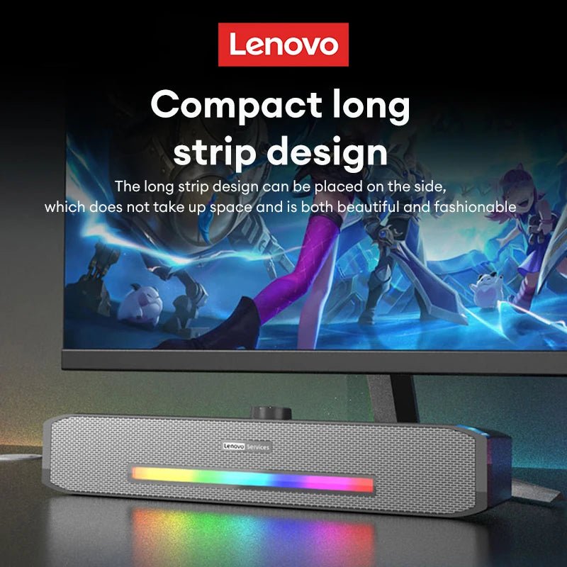 Original Lenovo TS33 Wired and Bluetooth 5.0 Speaker 360 Home Movie Surround Sound Bar - Loja Manuel Coelho