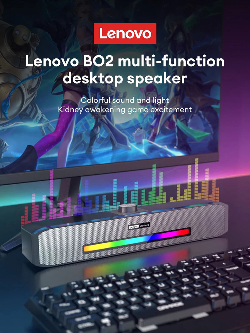 Original Lenovo TS33 Wired and Bluetooth 5.0 Speaker 360 Home Movie Surround Sound Bar - Loja Manuel Coelho
