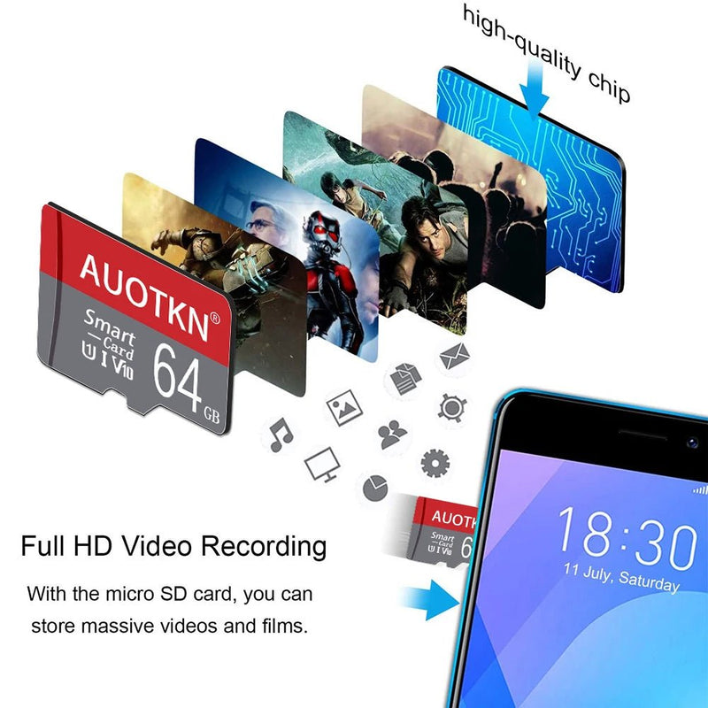 Original Memory card 8gb 16gb 32gb 64gb c10 micro tf sd - Loja Manuel Coelho