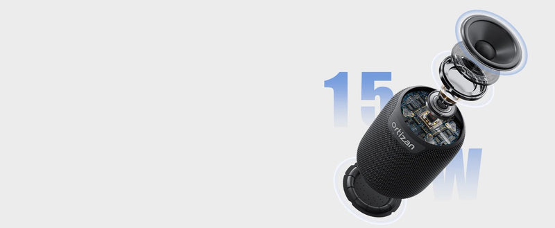 Ortizan Bluetooth Speakers, Portable Wireless Speaker with Bluetooth 5.3, IPX7 Waterproof - Loja Manuel Coelho