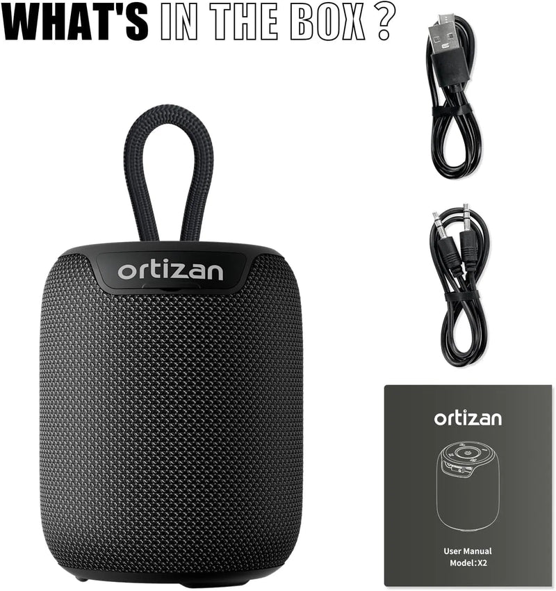 Ortizan Bluetooth Speakers, Portable Wireless Speaker with Bluetooth 5.3, IPX7 Waterproof - Loja Manuel Coelho