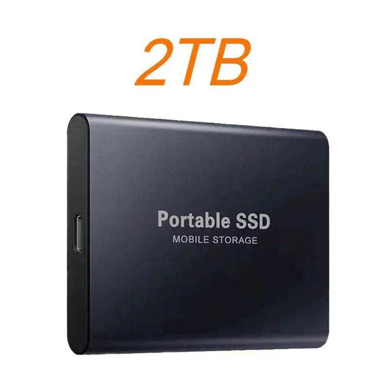 Portable SSD 1TB 2TB High Speed External Hard Drive USB3.1 Type-C Interface - Loja Manuel Coelho
