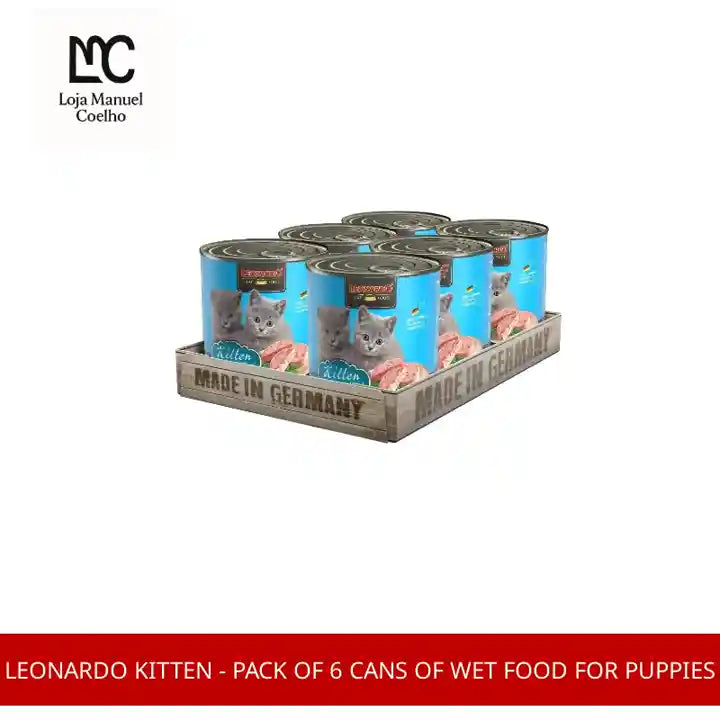 Leonardo kitten - pack of 6 cans of wet food for puppies by@Outfy