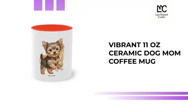 vibrant 11 oz ceramic dog mom coffee mug by@Outfy