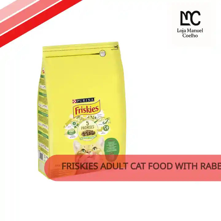 Friskies Adult Cat Food With Rabbit And Chicken For Digestive Health Shiny Coat Strong Bones And Toned Muscles by@Outfy
