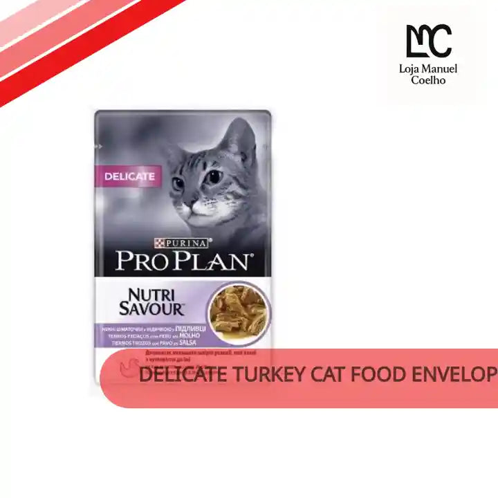 Delicate Turkey Cat Food Envelopes For Digestive Health And Healthy Skin With Complete Nutrition by@Outfy