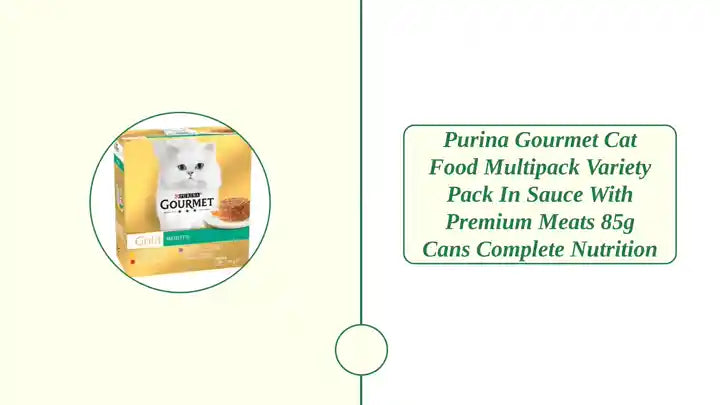 Purina Gourmet Cat Food Multipack Variety Pack In Sauce With Premium Meats 85g Cans Complete Nutrition by@Outfy