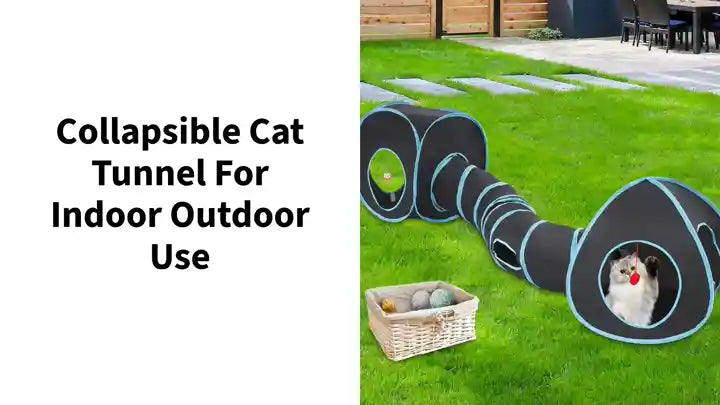 collapsible cat tunnel for indoor outdoor use