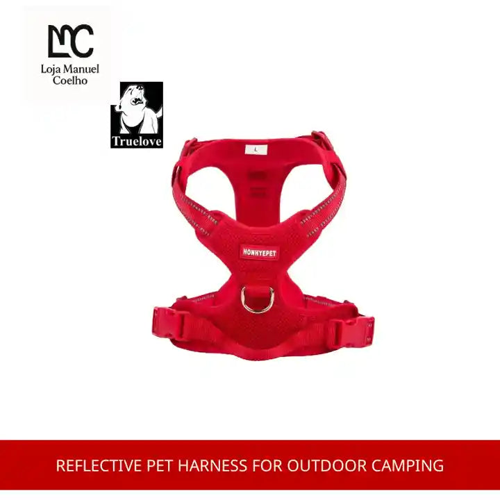 reflective pet harness for outdoor camping by@Outfy