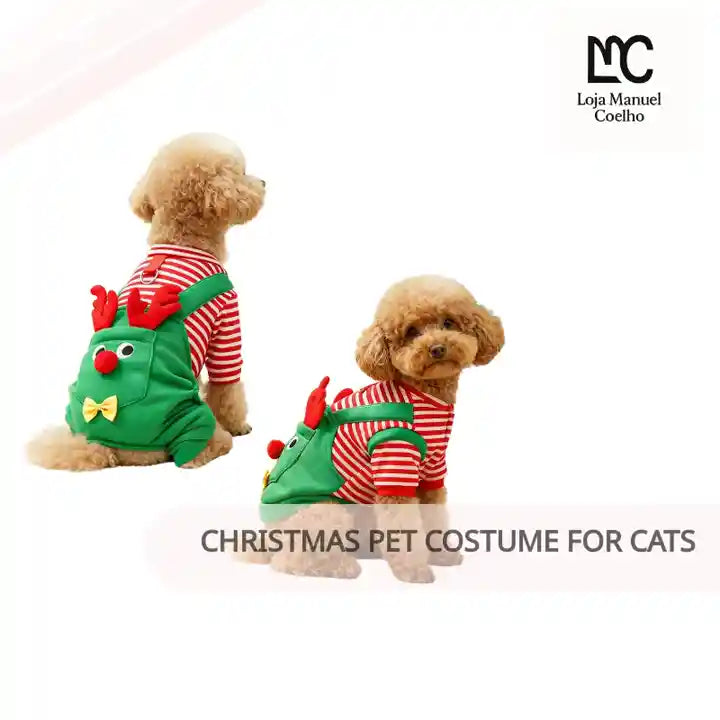 Christmas pet costume for cats by@Outfy