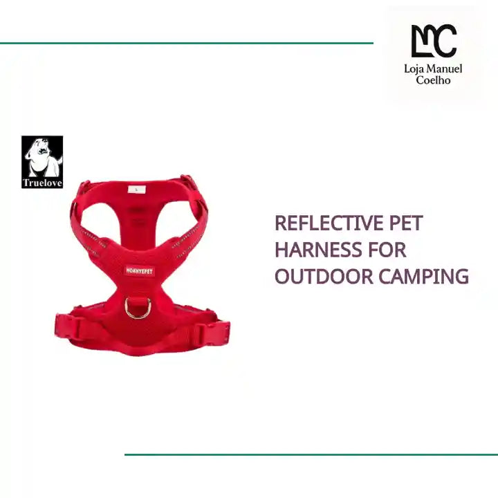 reflective pet harness for outdoor camping by@Outfy