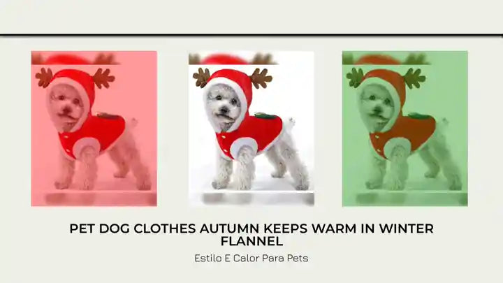 Pet Dog Clothes Autumn Keeps Warm in Winter Flannel