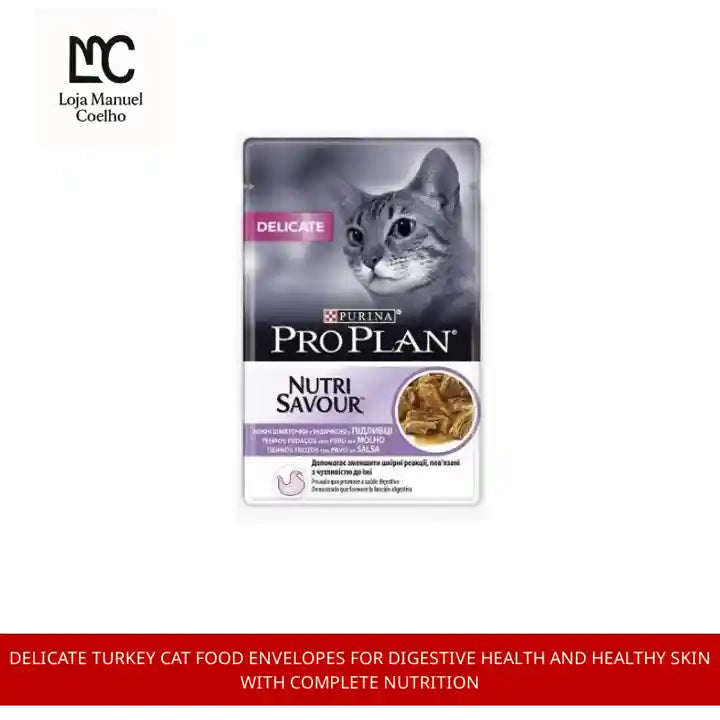 Delicate Turkey Cat Food Envelopes For Digestive Health And Healthy Skin With Complete Nutrition by@Outfy