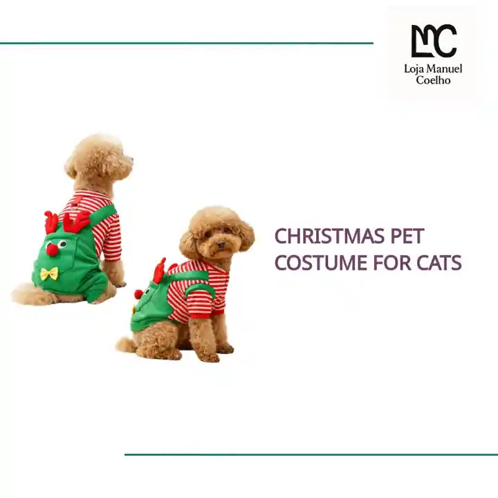 Christmas pet costume for cats by@Outfy