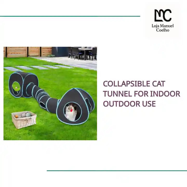 collapsible cat tunnel for indoor outdoor use by@Outfy