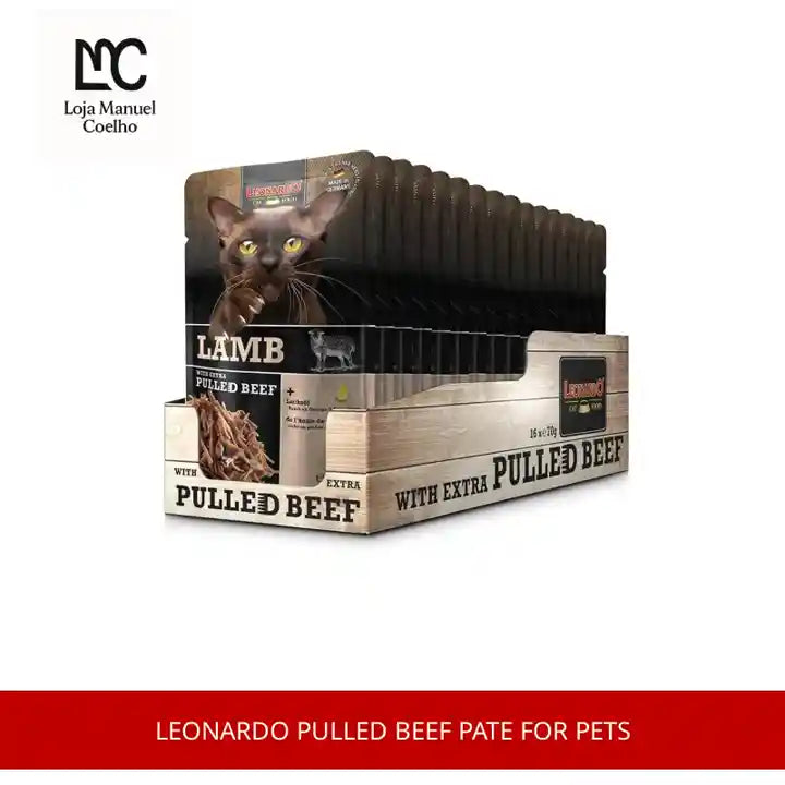 Leonardo pulled beef pate for pets by@Outfy