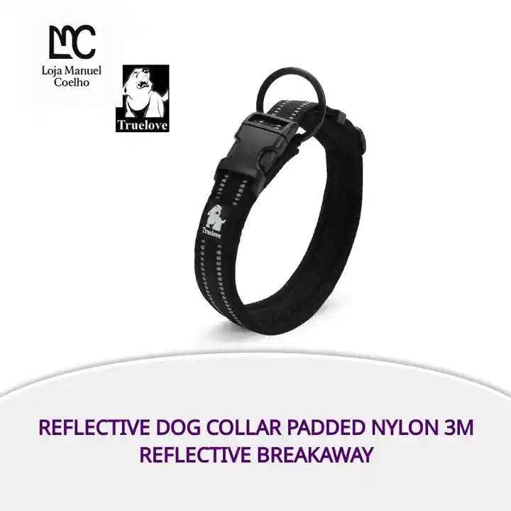 Reflective Dog Collar Padded Nylon 3M Reflective Breakaway by@Outfy