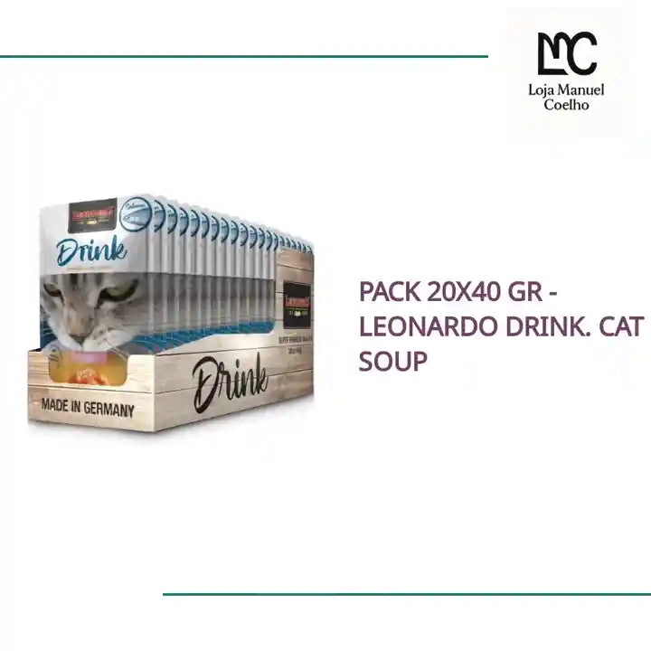 Pack 20X40 Gr - Leonardo Drink. Cat Soup by@Outfy
