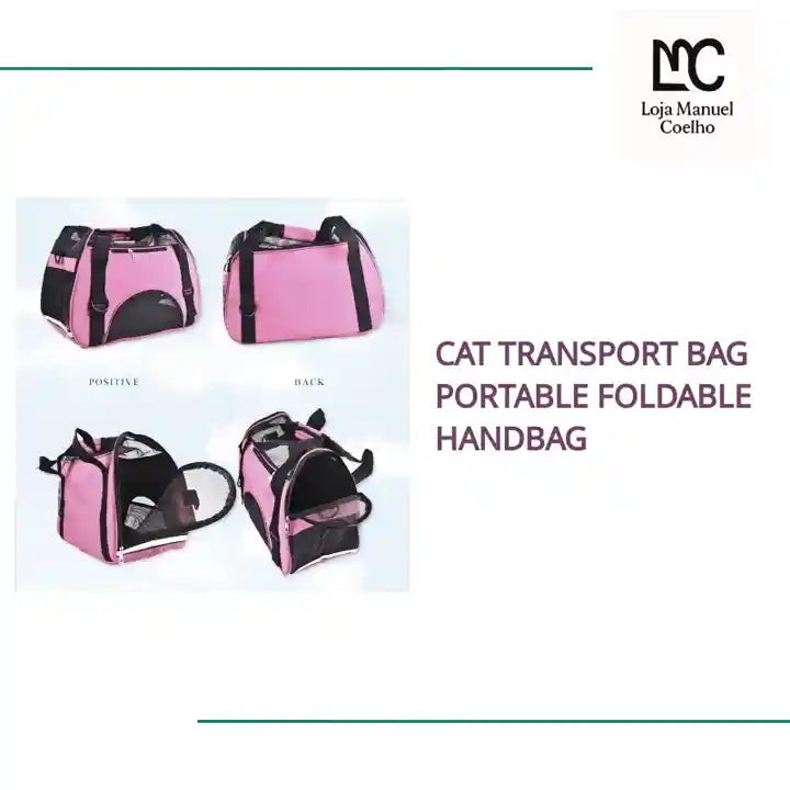Cat Transport Bag Portable Foldable Handbag by@Outfy