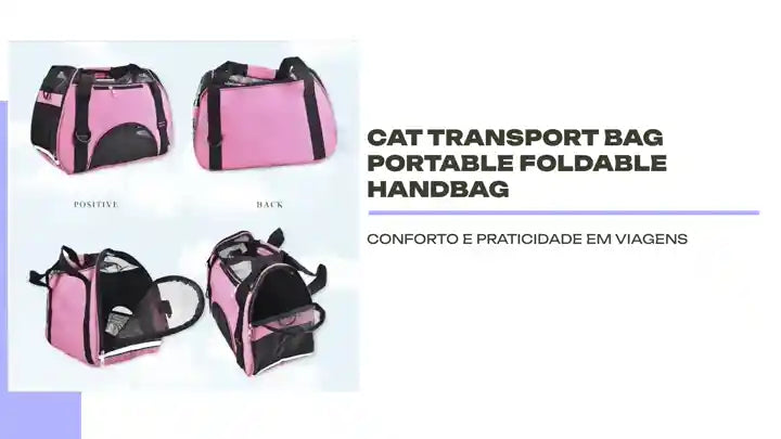 Cat Transport Bag Portable Foldable Handbag by@Outfy