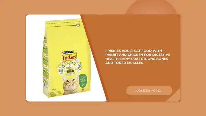 Friskies Adult Cat Food With Rabbit And Chicken For Digestive Health Shiny Coat Strong Bones And Toned Muscles by@Outfy