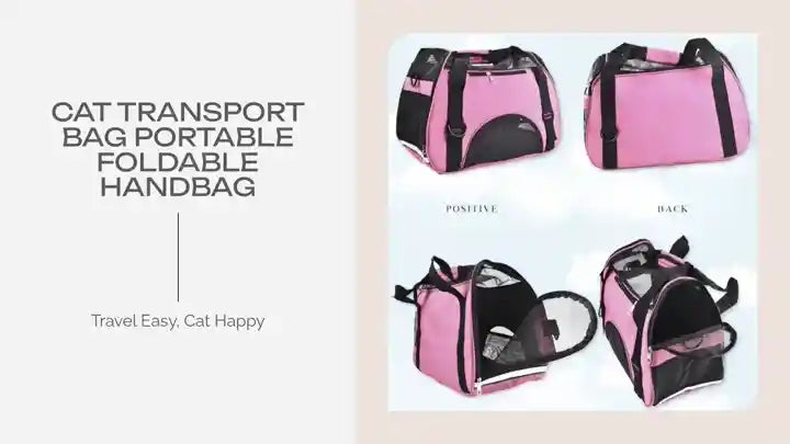 Cat Transport Bag Portable Foldable Handbag by@Outfy