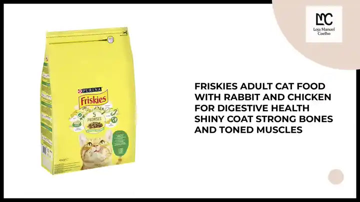 Friskies Adult Cat Food With Rabbit And Chicken For Digestive Health Shiny Coat Strong Bones And Toned Muscles by@Outfy