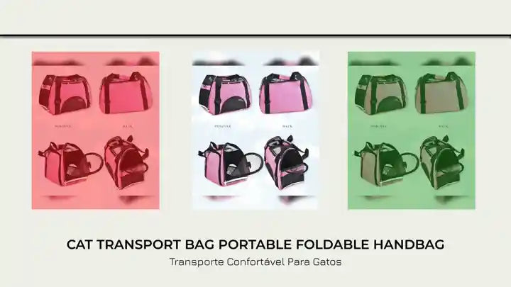 Cat Transport Bag Portable Foldable Handbag by@Outfy