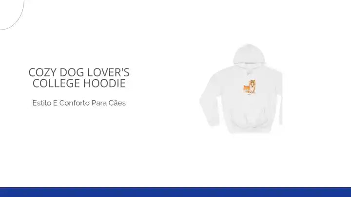 Cozy Dog Lover&#039;s College Hoodie by@Outfy