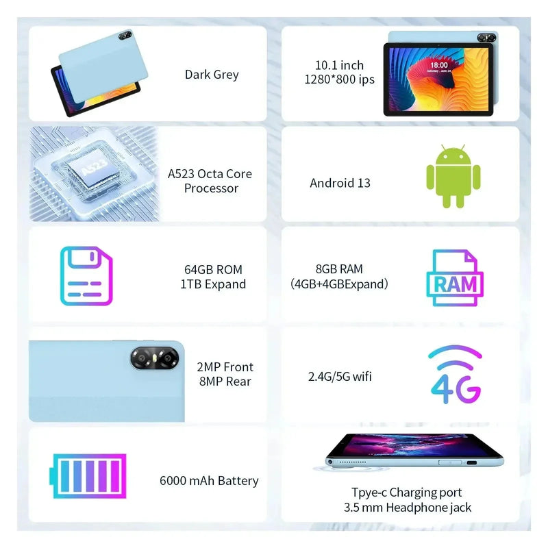PRITOM TOUCH 10 Plus review Android 13 Tablet 8GB RAM | Loja Manuel Coelho