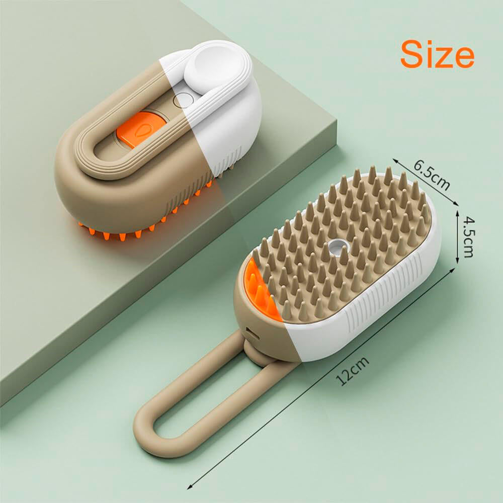 Escova Vapor Para Mascotes Pack 2 Peças 