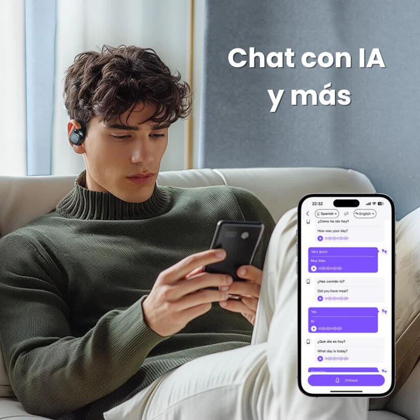 Fones de ouvido Tradutores Instantâneos em Tempo Real