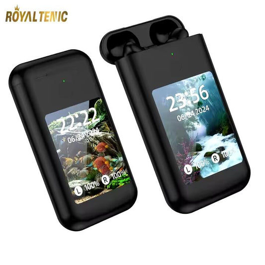 Powerbank con Auriculares TWS 8000mAh - Bluetooth v5.3, Pantalla LCD