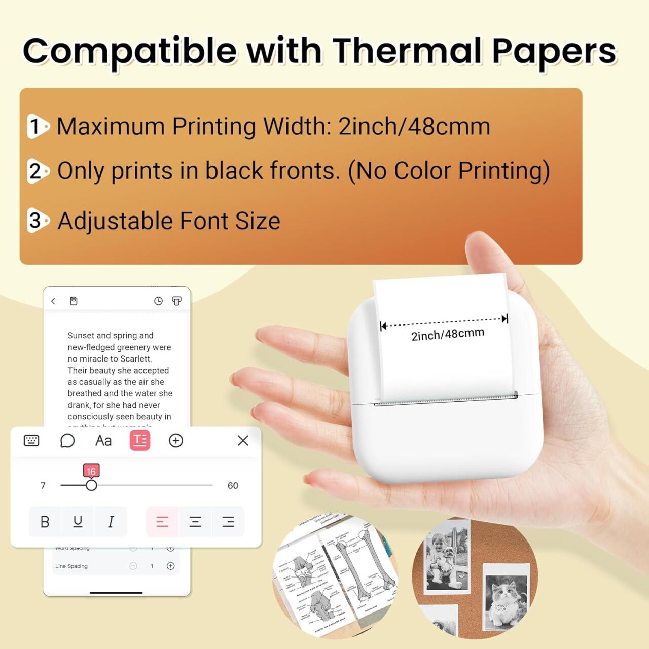 M2 Mini Impresora Térmica Portátil Bluetooth &amp; WiFi – Imprime Donde Quieras 🖨️📱
