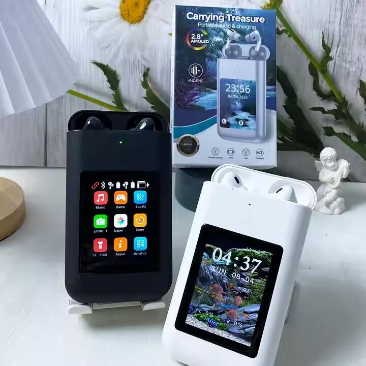 Powerbank con Auriculares TWS 8000mAh - Bluetooth v5.3, Pantalla LCD