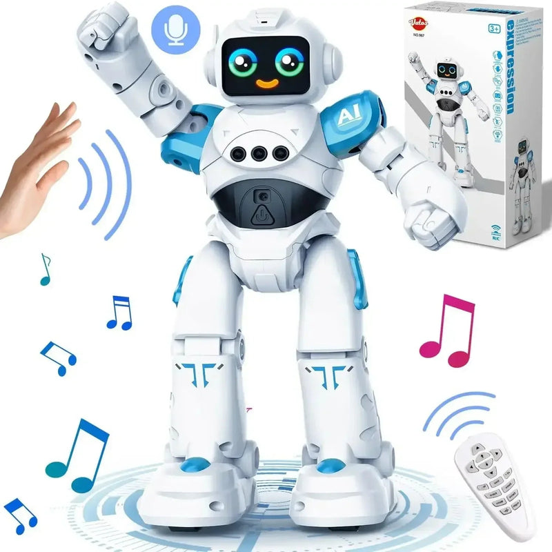 RC Robot Toy Gift for Kids Smart Talking Voice Remote Control Robot Gesture Sensing | Loja Manuel Coelho