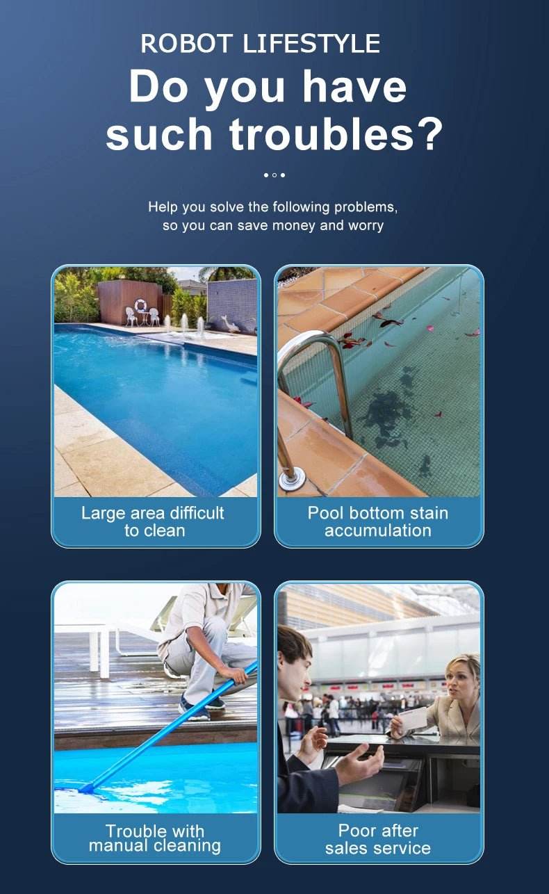 Cordless Robot Vacuum Cleaner for Pool - 5000mAh - Loja Manuel Coelho