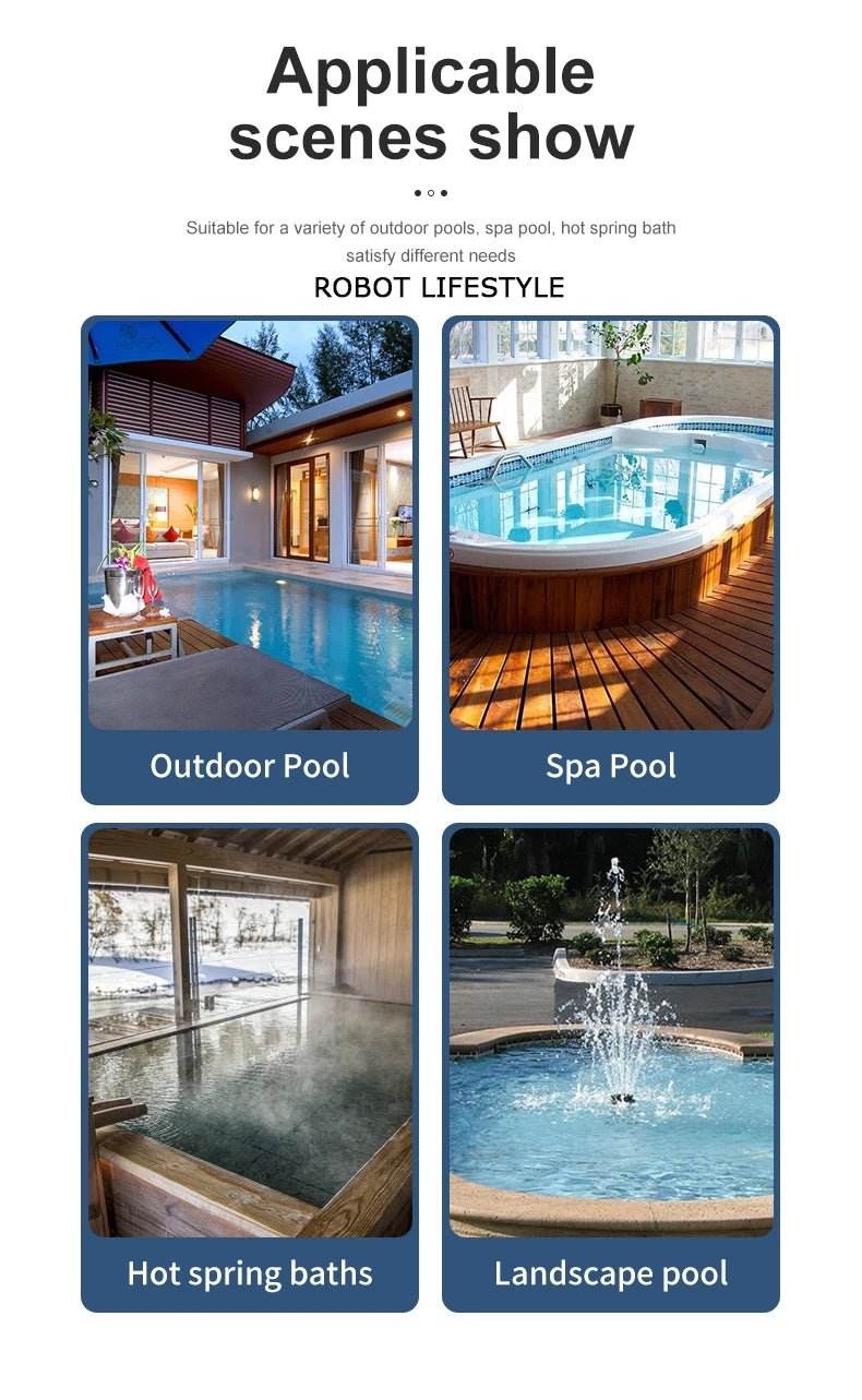 Cordless Robot Vacuum Cleaner for Pool - 5000mAh - Loja Manuel Coelho