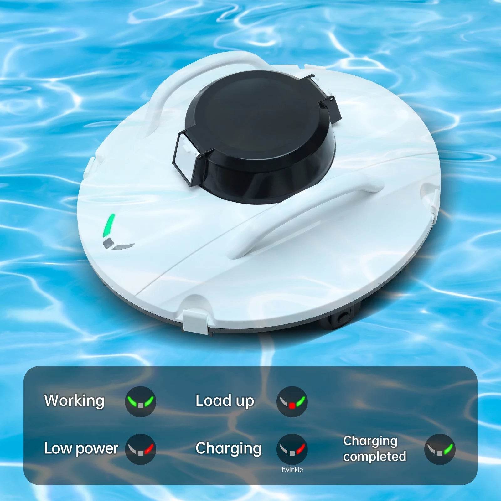 Cordless Robot Vacuum Cleaner for Pool - 5000mAh - Loja Manuel Coelho