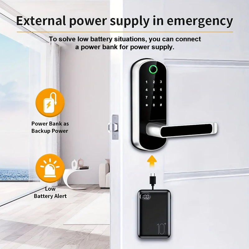 Smart Fingerprint Door Lock App Remote Control - Loja Manuel Coelho