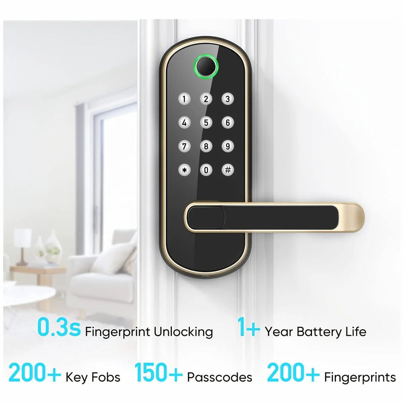 Smart Fingerprint Door Lock App Remote Control - Loja Manuel Coelho